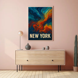 New York Abstract Expression Abstract Poster