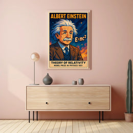 Albert Einstein Theory Of Relativity Poster