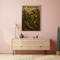 St. Michael A Geometric Tribute Poster