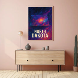 North Dakota Cosmic Landscape Poster