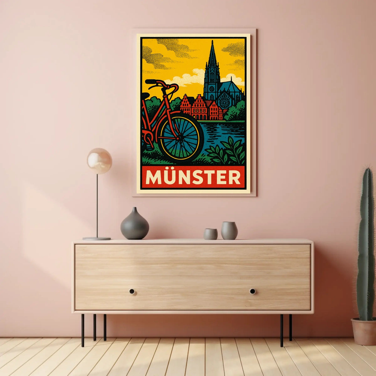 Münster Travel Poster