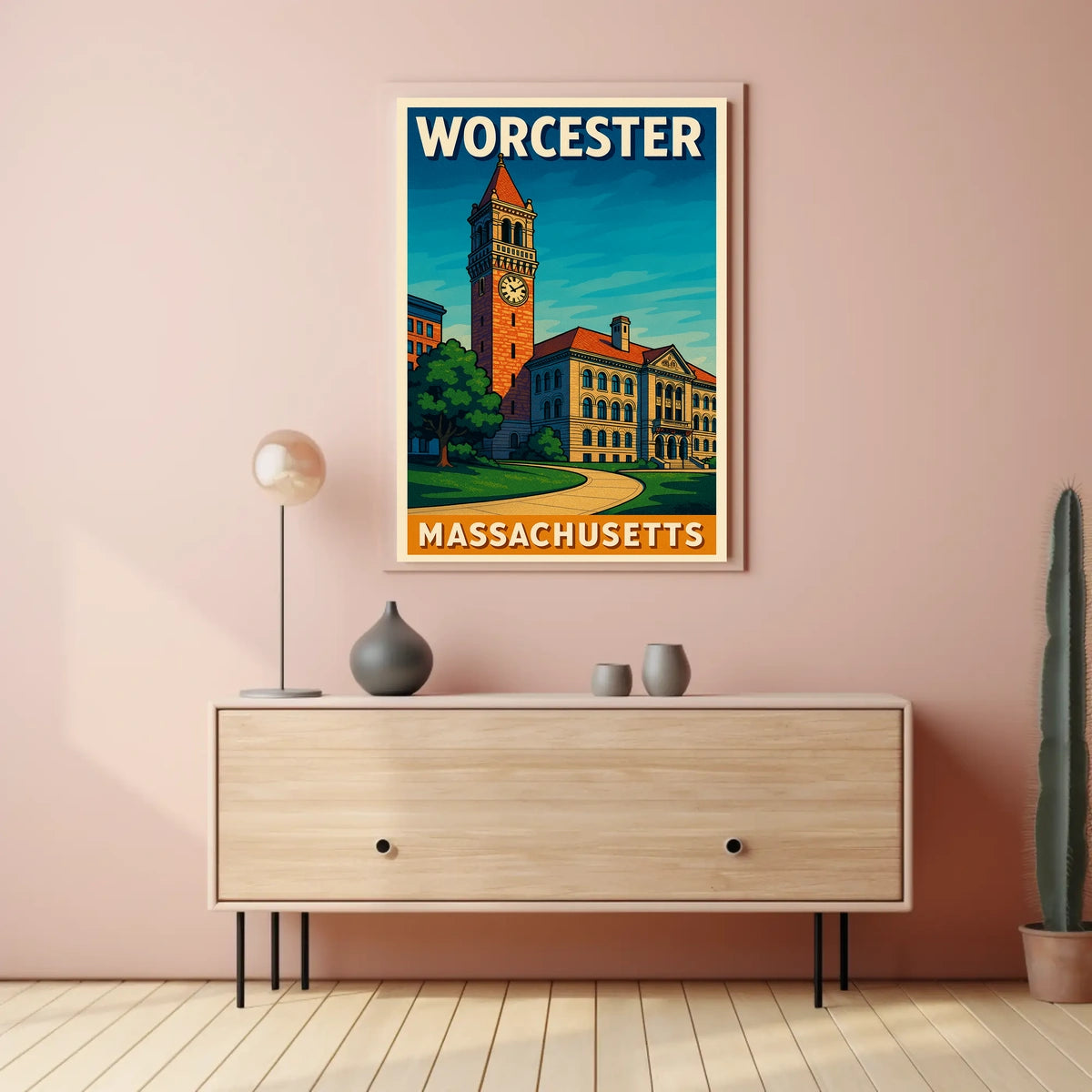 Worcester Massachusetts Poster
