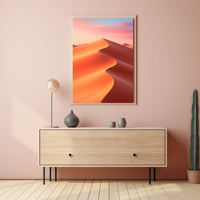 Desert Dunes at Sunset Poster