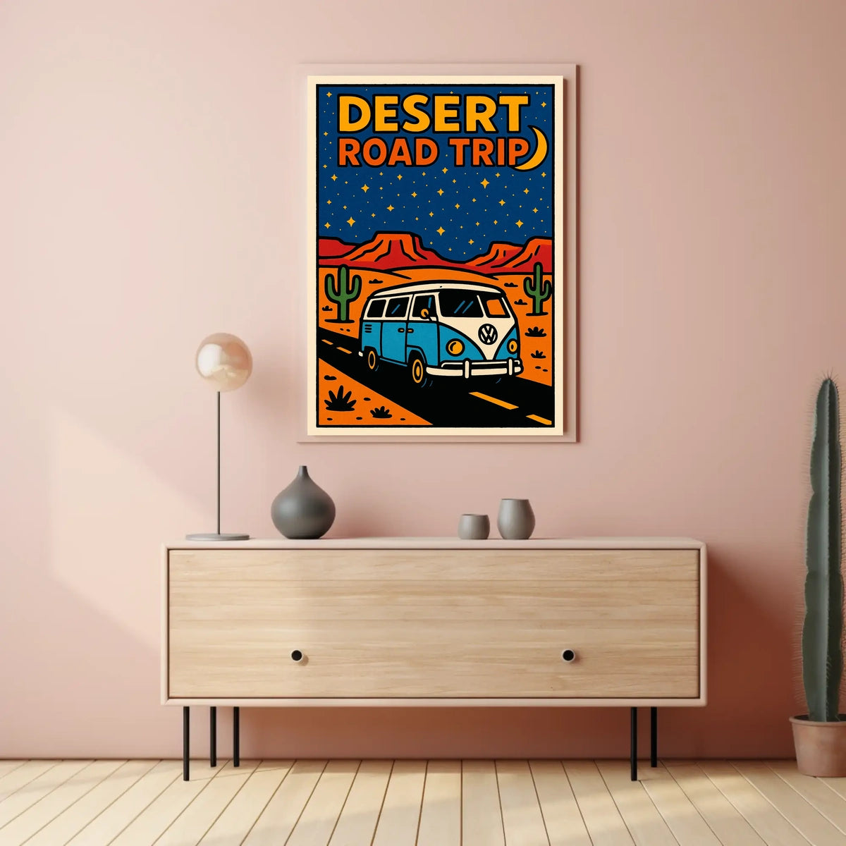 Desert Road Trip Adventure Poster