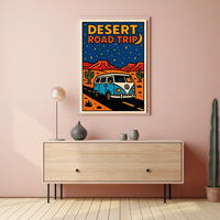 Desert Road Trip Adventure Poster
