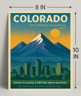 Discover Colorado Wall Art Print PosterGoat