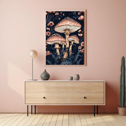 Magic Mushroom Forest in Fantasy or Mythology Poster