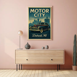 Motor City Detroit, MI Poster