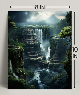 Enchanted Waterfalls Of The Lost City Poster