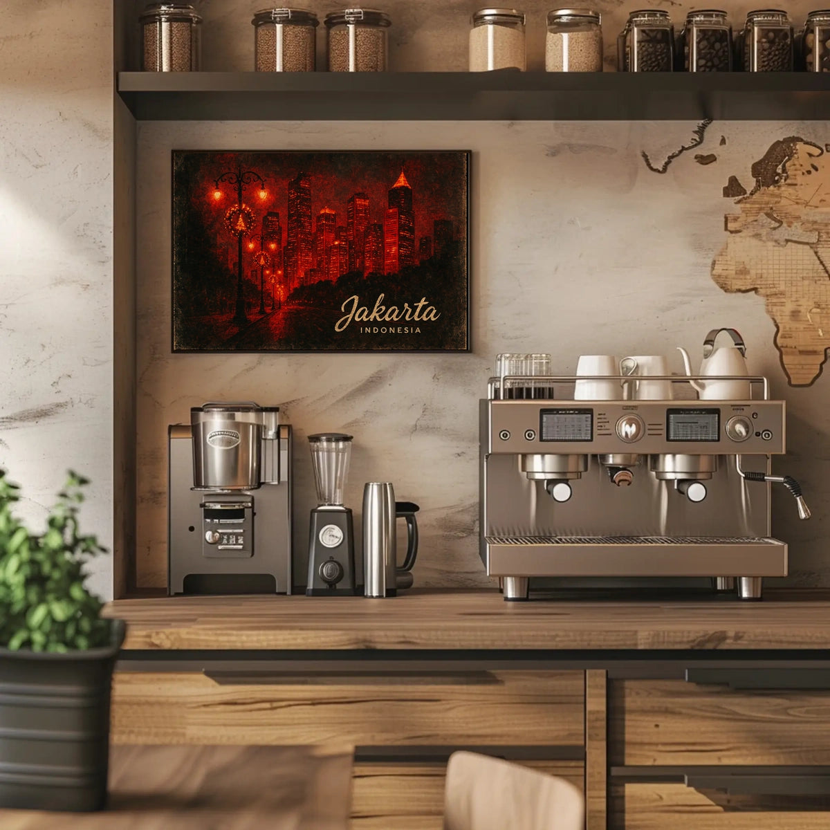 Jakarta at Night Poster