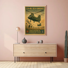 CH-46 Sea Knight A Legacy in Flight Poster