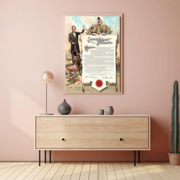 Abraham Lincoln Aged Close-Up Poster Artwork PosterGoat