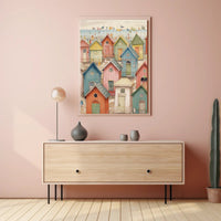 Seaside Cottages Poster