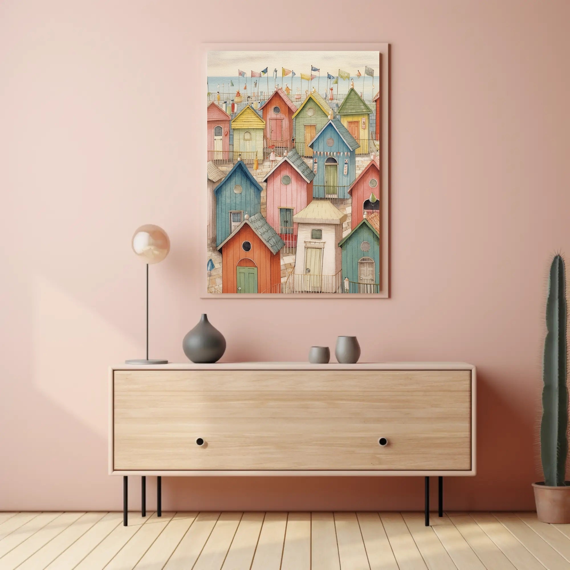 Seaside Cottages Poster