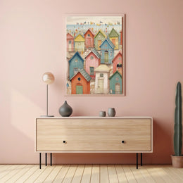 Seaside Cottages Poster