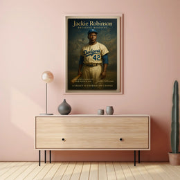 Jackie Robinson Inspirational Sports Poster