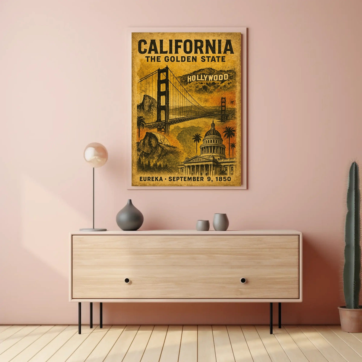 California The Golden State Poster