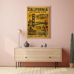 California The Golden State Poster