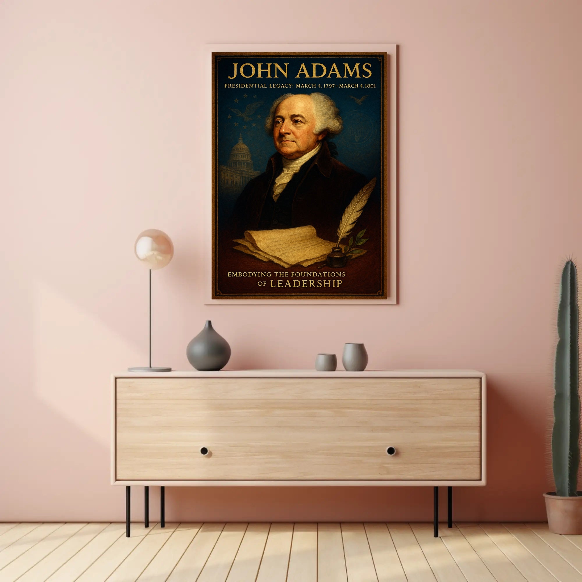 John Adams 2nd President Poster PosterGoat