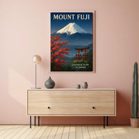 Mount Fuji Cultural Icon of Japan Poster