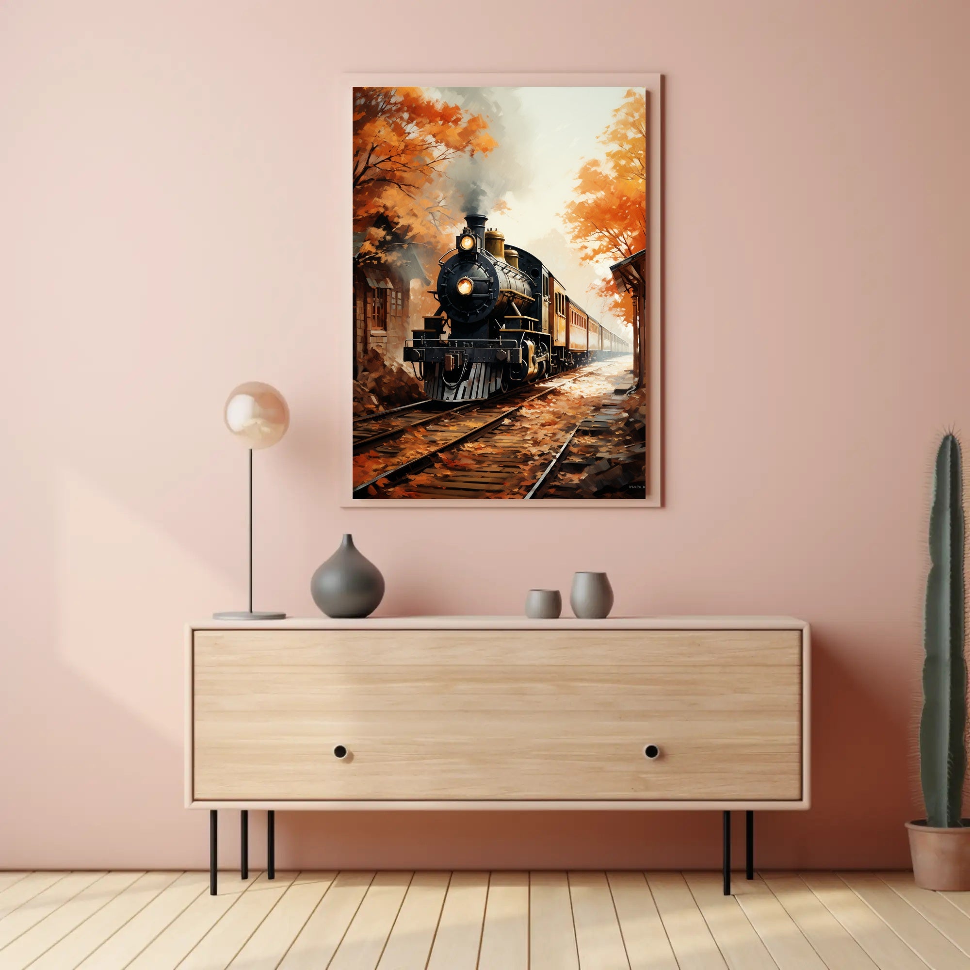 Autumn Train Journey Poster
