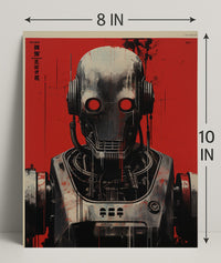 Futuristic Robot Design Poster