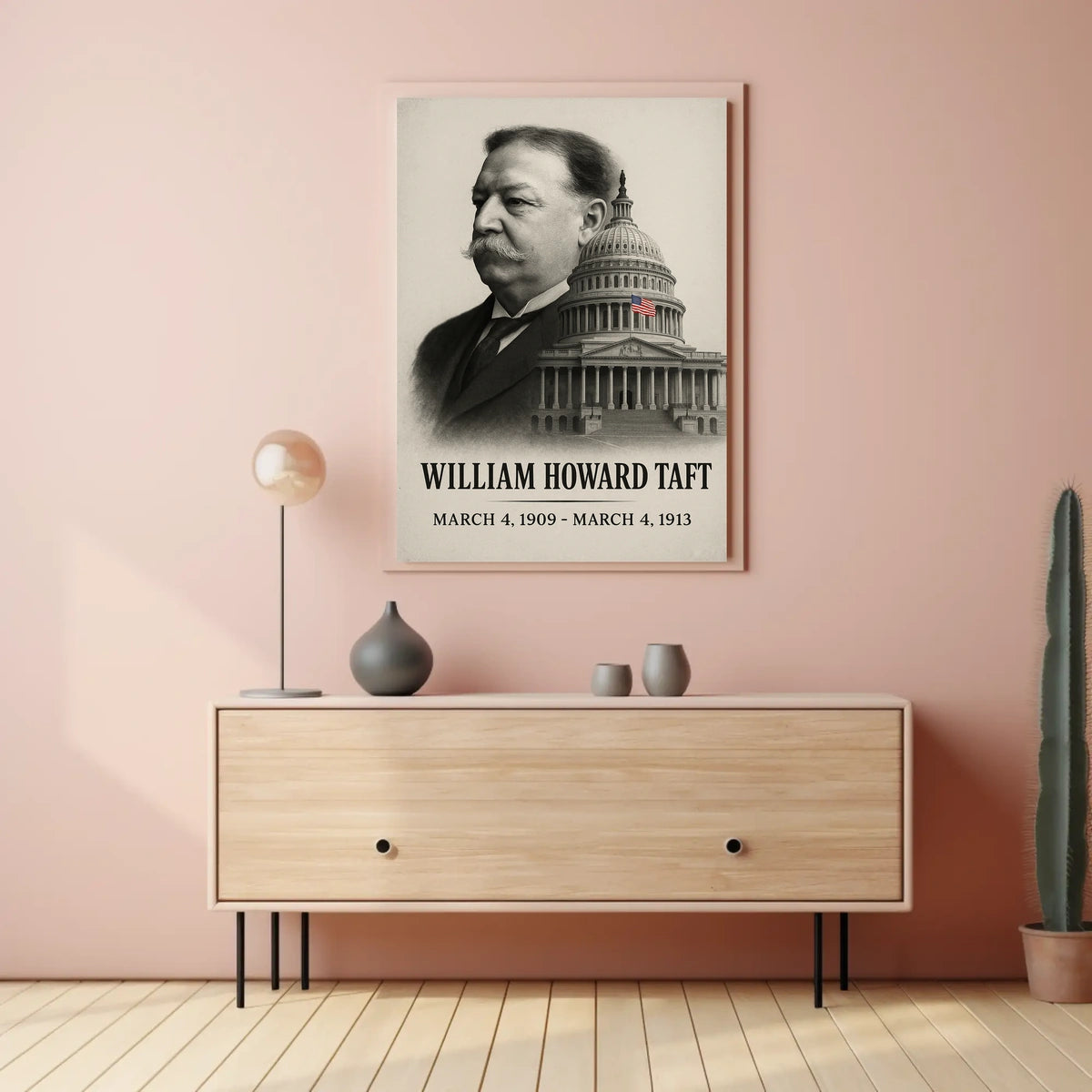 William Howard Taft 27th President of the United States Reflections Poster