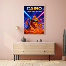 Cairo Pyramid Power Unleashed Poster PosterGoat
