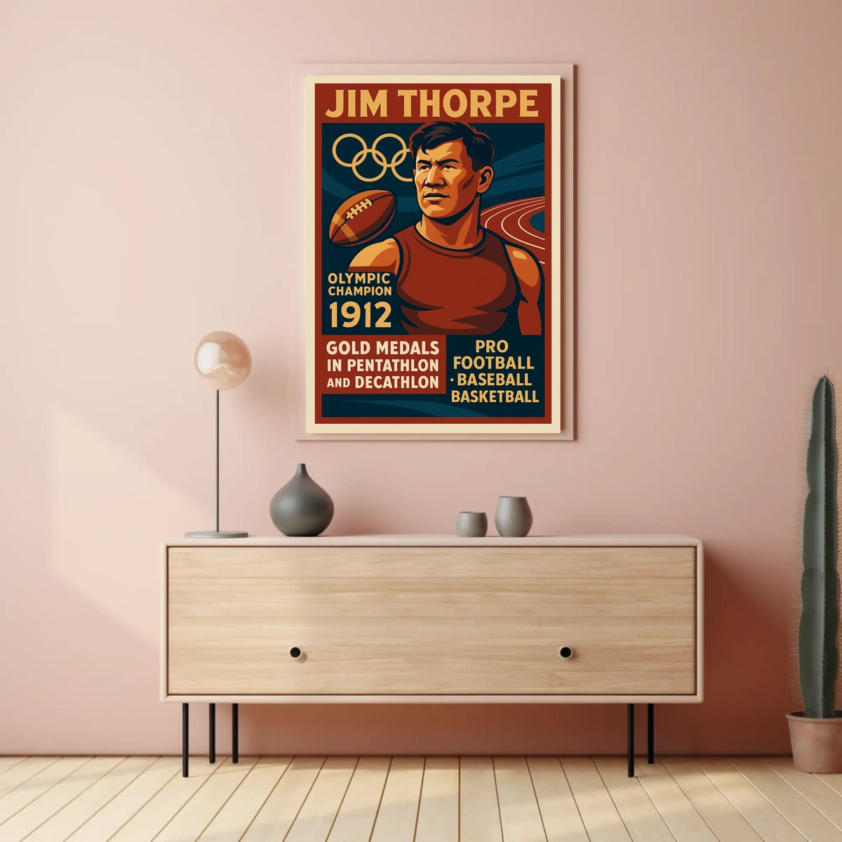 Jim Thorpe Legendary Olympic Champion Jim Thorpe Poster