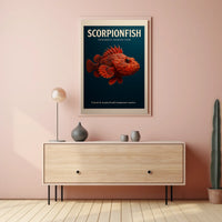 Scorpionfish Venomous Marine Fish Poster