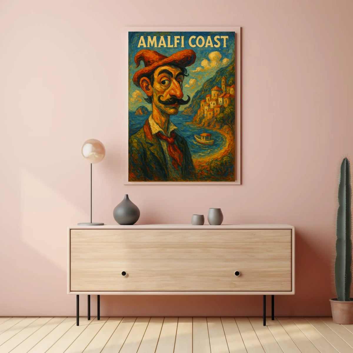 Amalfi Coast Artistic Impression Poster