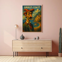 Amalfi Coast Artistic Impression Poster