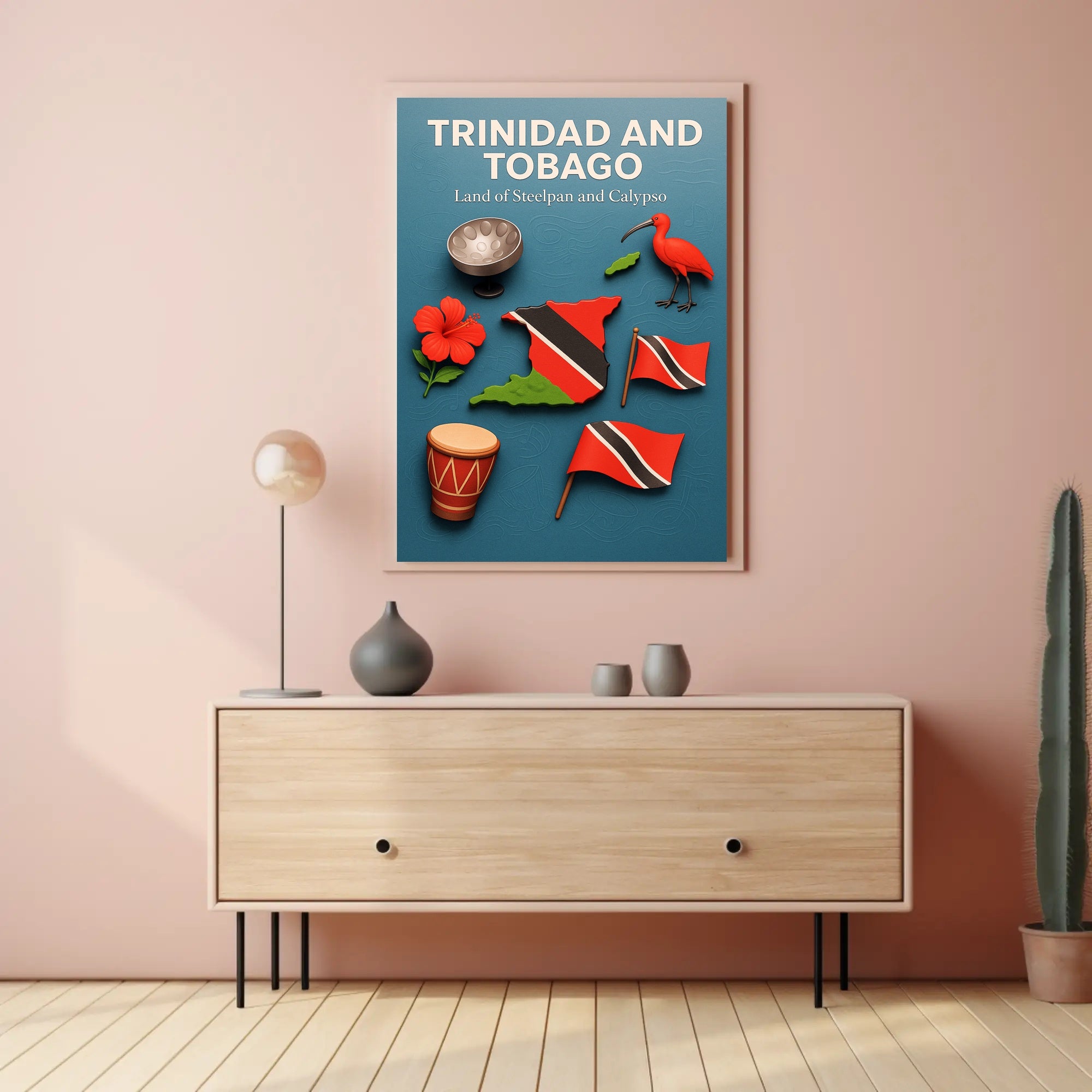 Trinidad and Tobago Land of Steelpan and Calypso Poster PosterGoat