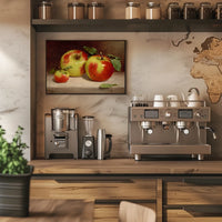 Photorealistic Apples Still Life: Artistic Poster
