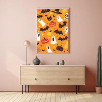 Halloween Theme Whimsical Festive Spooky Poster