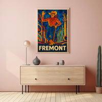 Fremont Mosaic Cowboy Poster