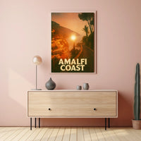 Amalfi Coast Sunset Poster