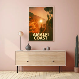 Amalfi Coast Sunset Poster