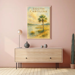 South Carolina Landscape Poster