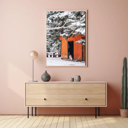 Winter Cabin Retreat Poster