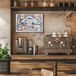 Lithuanian Postage Stamp Promotion Poster