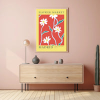 Flower Market Madrid Poster