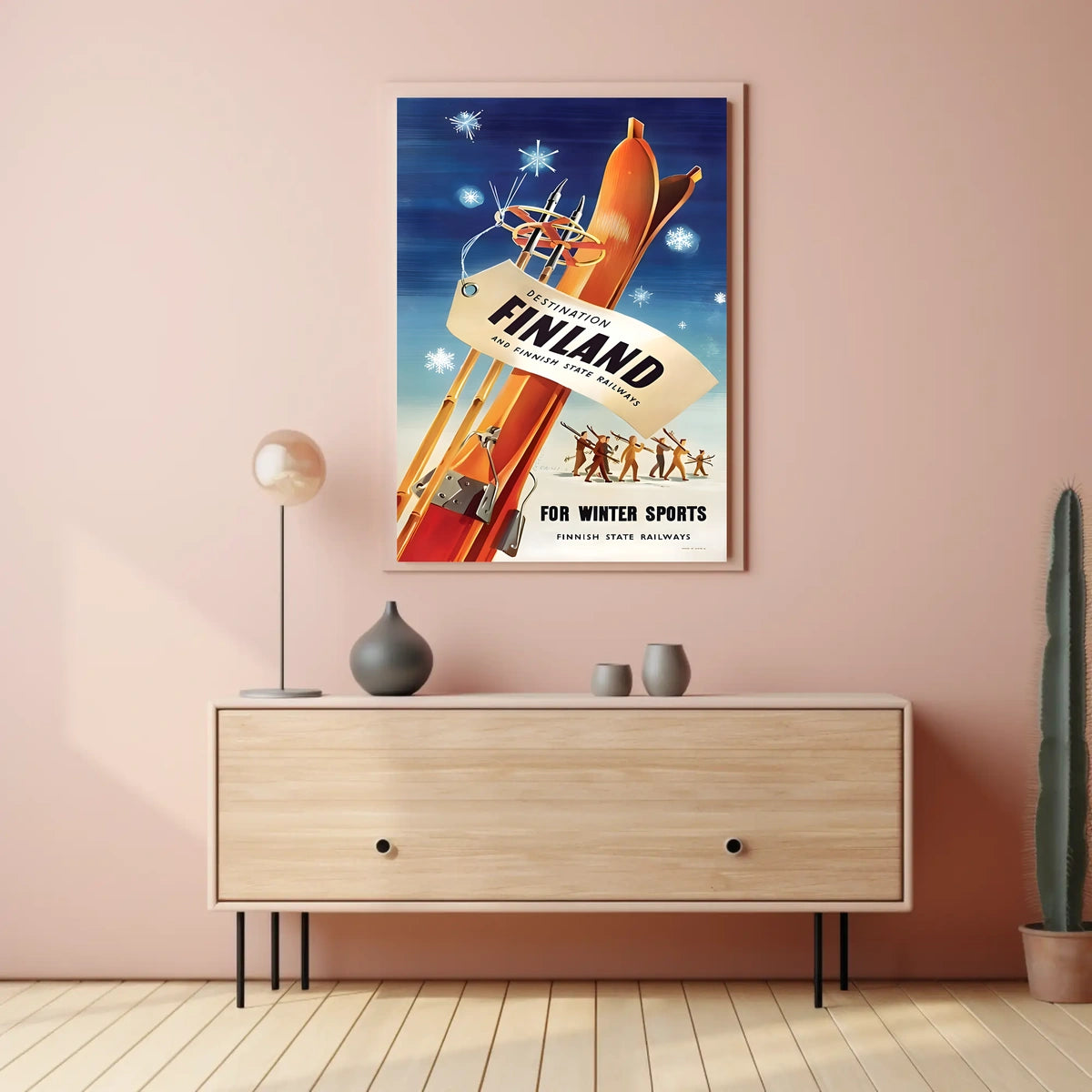 Destination Finland Winter Sports Poster