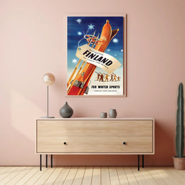 Destination Finland Winter Sports Poster