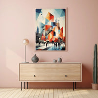 Urban Geometric Symphony Poster