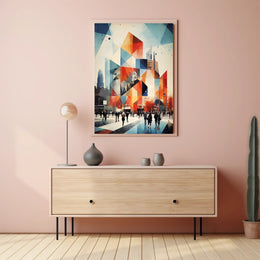 Urban Geometric Symphony Poster