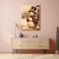 Winter Wonderland Snowman Poster
