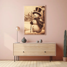 Winter Wonderland Snowman Poster