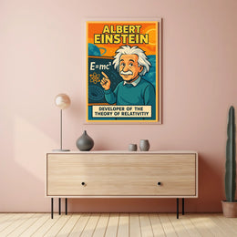 Albert Einstein Relativity Vintage Collector Poster