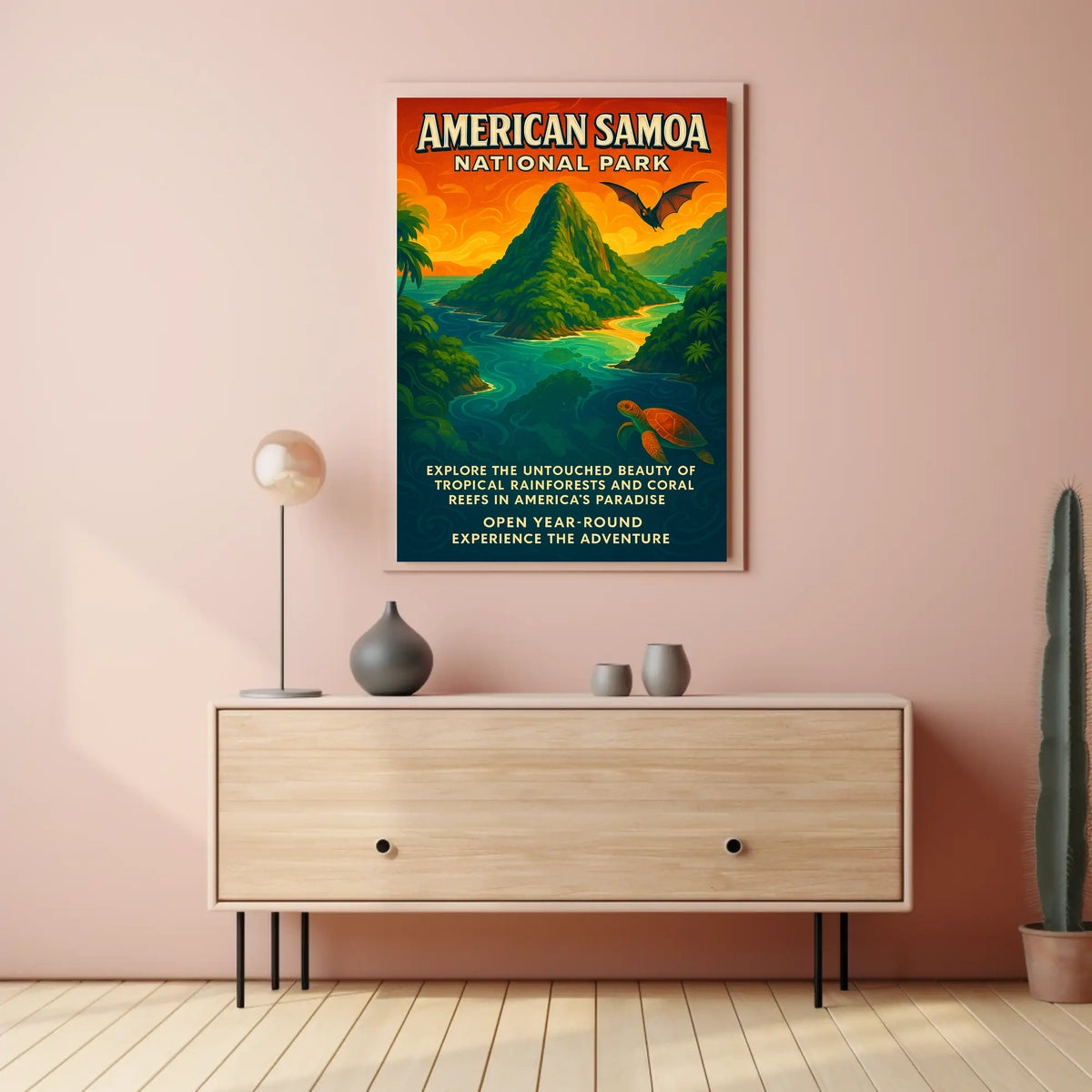 American Samoa National Park Adventure Poster Print